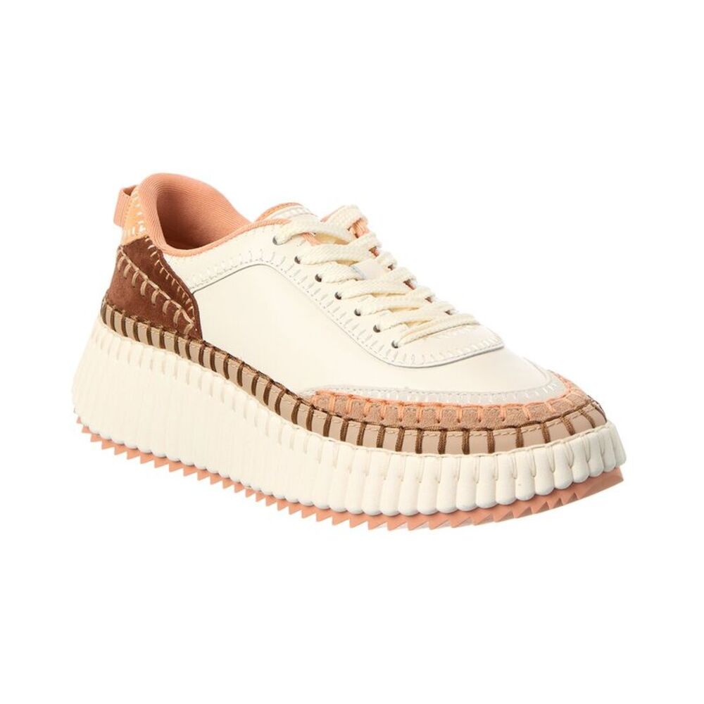 Chloé Nama Leather Sneaker, Pink